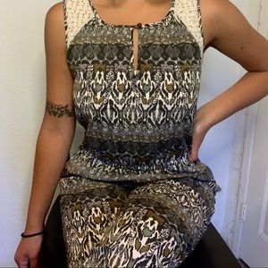 Earthy Print Jumpsuit